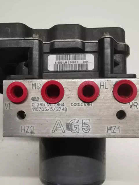 Vauxhall Opel Corsa D Mk3 Abs Pump Controller Ag5 0265251864 13350598  Tested 2