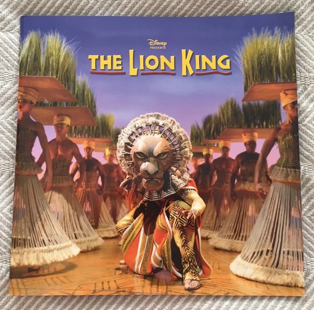 DISNEY PRESENTS THE Lion King Broadway Musical Program Book w/Insert UK