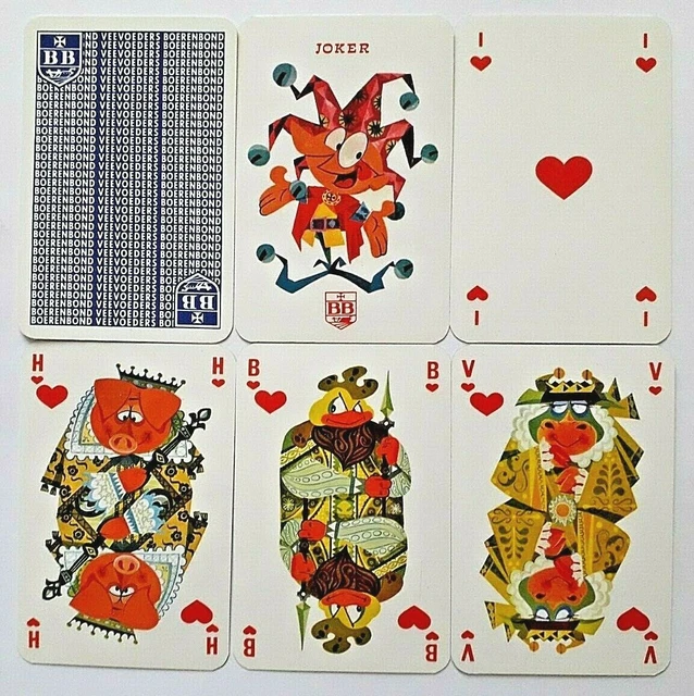 Vintage Playing Cards Brepols Farmers Union 1965 Non Standard 52 & 2J Free Post
