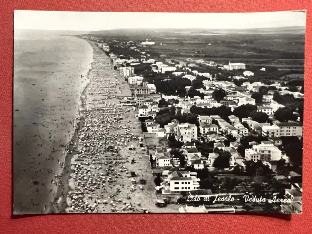 Cartolina - Lido di Jesolo ( Venezia ) - Veduta Aerea - 1962