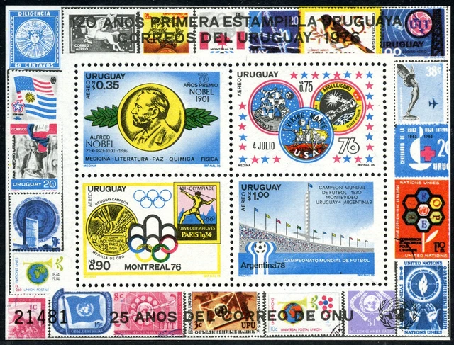 Uruguay Mi.-Nr. Bl 32 ** (45.-), 1976 Jahresereignisse, postfrischer Block