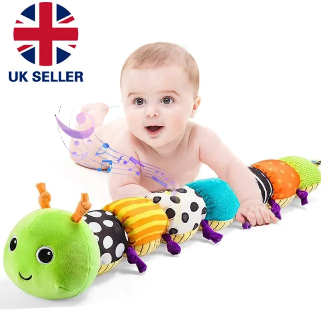 Baby Toy 0-6 Months Musical Caterpillar Sensory Babies Toddler Fun Toys Gifts uk