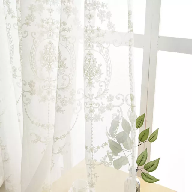 Curtains Transparent Window Drapes Sunblock Window Curtains