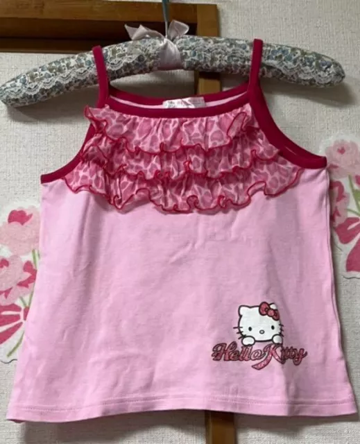 Y2K sanrio hello kitty tank top camisole S  kawaii Fashion  leopard print japan