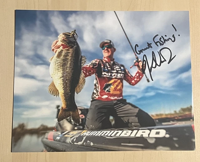 KEVIN VAN DAM SIGNED 8x10 PHOTO LEGENDARY BASS FISHERMAN FISHING AUTOGRAPHED COA