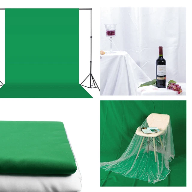 3M PHOTOGRAPHY STUDIO Background Green/ White Screen Backdrop Photo £4. ...