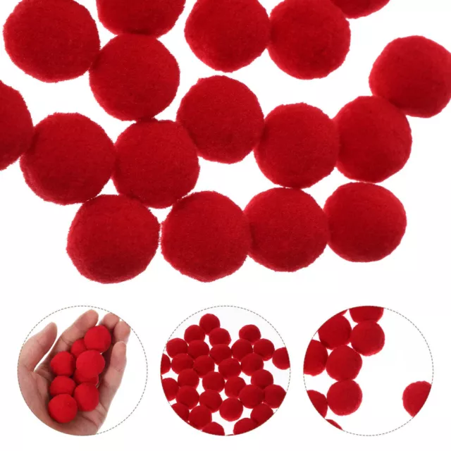 150 PCS Plush Ball Multipurpose Pompom Balls Polyester Poms Clothing