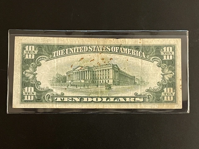 1934 C Ten Dollar Silver Certificate 5