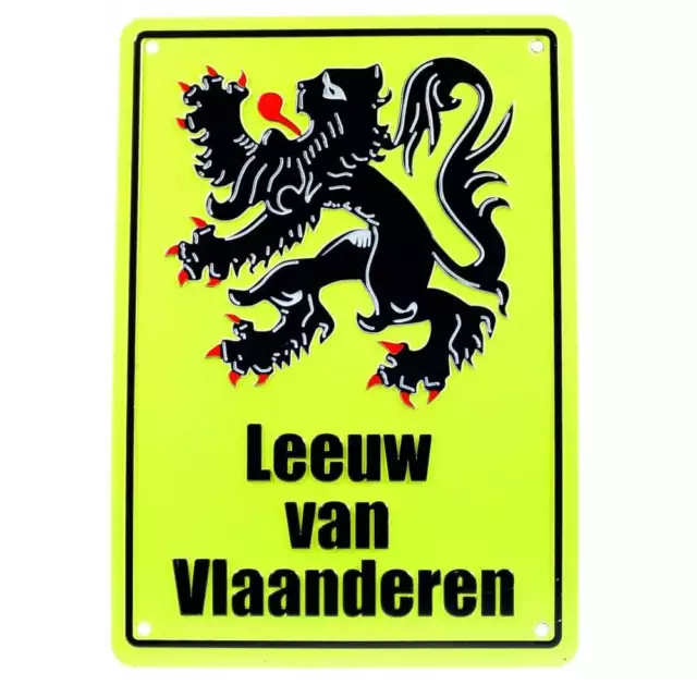 Bike it Leeuw Camionnette Vlaanderen (Ou Lion De Flanders) Réplica Route Signe