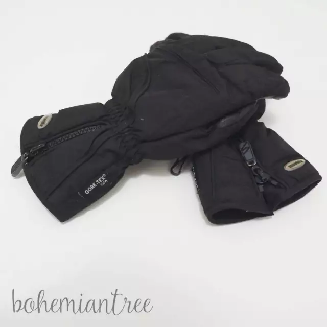 Snowlife Black Gore-Tex Pure Xcr Gloves Ski Snowboard Winter Leather L/M Swiss