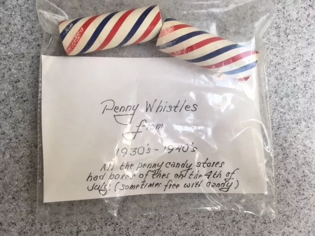 1930-1940's PENNY WHISTLES