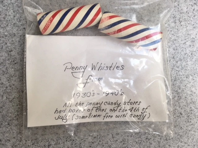 1930-1940's PENNY WHISTLES 1930-1940's PENNY WHISTLES