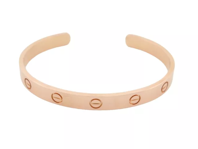 Bracelet Cartier Love B6032617 En Or Rose 18K 17Cm Rose Boite Facture Band 5700€