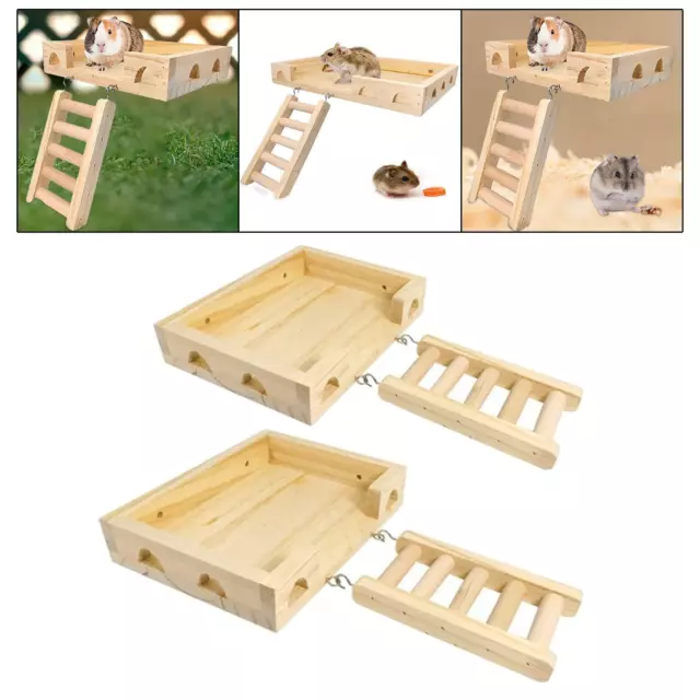 Hamster-Holzleiter-Spielzeug, einfache Installation, Hamster-Ständer,