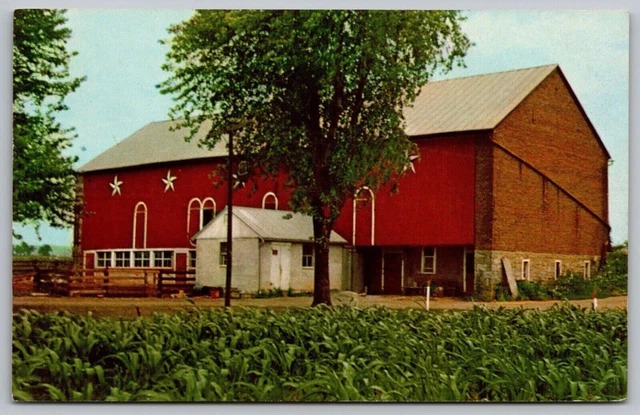 Pennsylvania Dutch Hex Signs Vintage Unposted Postcard