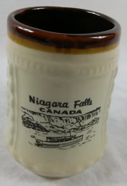 Niagara Falls Canada Coffee Cup Ontario National Parks 1970s Bulky Gift Unused