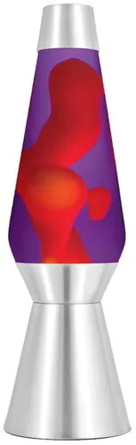 Lava® Lamp Grande 27" - Yellow Wax/Purple Liquid/Silver Base & Cap [New ] Deco