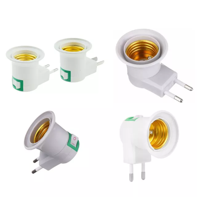 E27 Ampoule Sokcet Support Ue Prise Murale En Lampe Adaptateur Avec Switch Pour