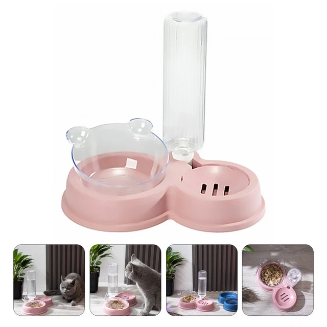 Automatic Pet Waterer Drinking Water Feeding Bowl Puppy Feeder Auto Feeder Food