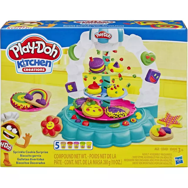 Play-Doh Kitchen Creations Deluxe Dinner Playset with 10 Cans of Play-Doh