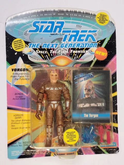 Star Trek 1993 VORGON 4.5" figure (bent card) The Next Generation Playmates Toys