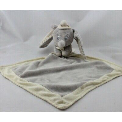 Doudou plat éléphant gris Dumbo mouchoir NICOTOY - Eléphant Mouchoir