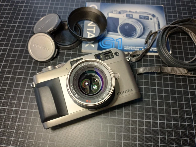 Contax G1 + 45mm Planar f/2, GREEN LABEL, FILM TESTED, Carl Zeiss T* Lens,  2.0