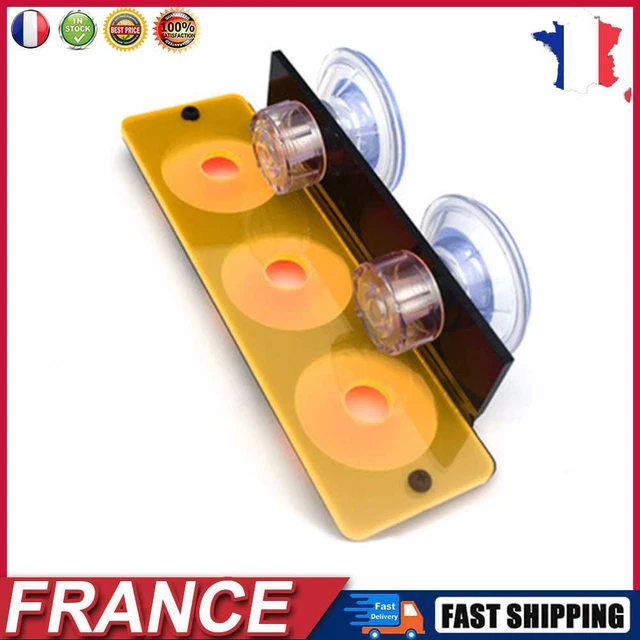 Fish Tank Fluorescence Coral Frag Rack Aquarium Reef w/Plug Holder (Yellow) fr