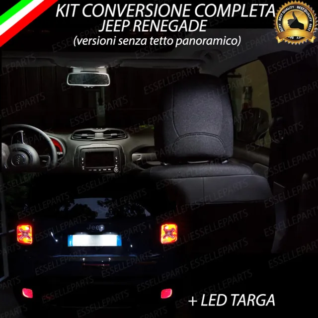 Kit Led Interni Jeep Renegade Kit Completo + Led Targa Canbus 6000K No Error