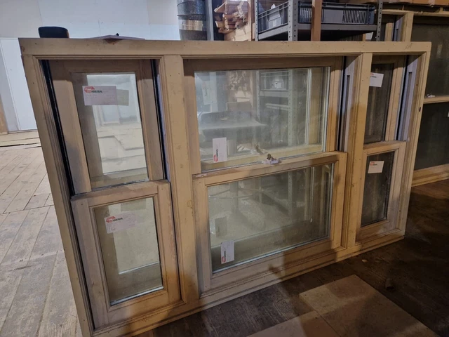 Sliding Window Rectangle Timber TIMBER BOX SLIDING Sash Windows x 4 £375.00 - PicClick UK