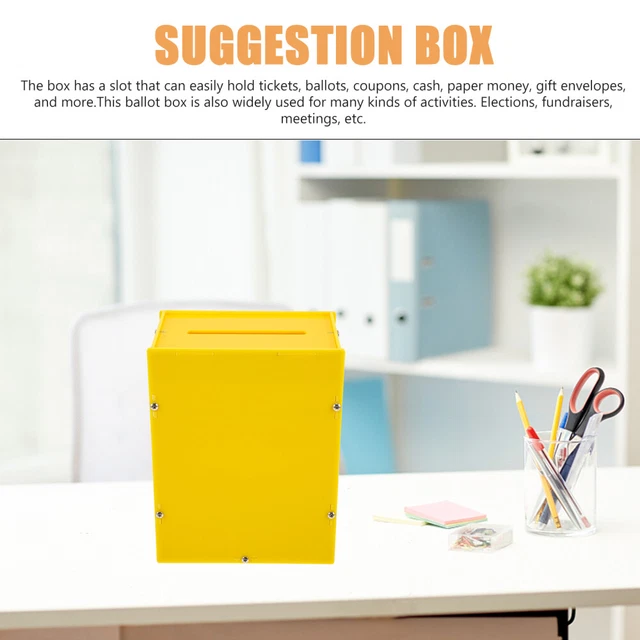 Office Suggestion Box Ballot Box Office Mailbox Ubox Acrylic 8