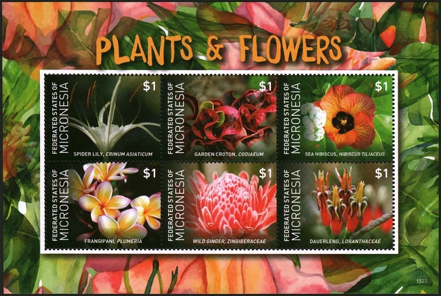 MICRONESIA 2015 STAMPS Sheet Plants and Flowers MNH #30533 £1.26 ...
