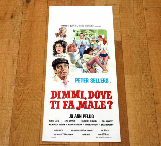 DIMMI, DOVE TI FA MALE? locandina poster Where does it Hurt Peter Sellers Z92