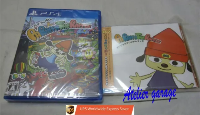 New W/Tracking. PS4 Parappa The Rapper + Original Sound Track CD 2 Set Japanese