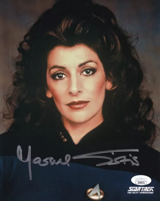 Marina Sirtis autographed signed auto Star Trek Next Generation 8x10 photo (JSA)