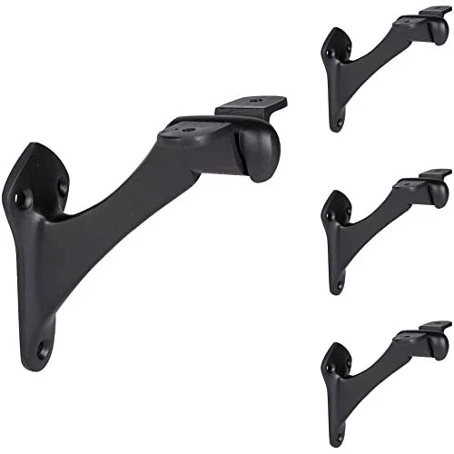Set of 4 A29 Decorative Metal Handrail Brackets - Cast Iron Hand Railing Brac...