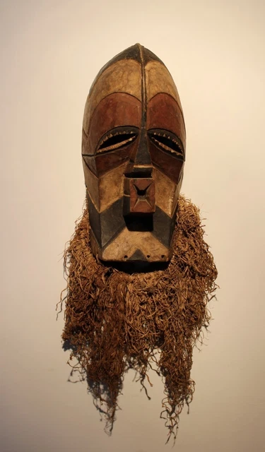 CONGO old african "kifwebe" mask SONGYE ancien masque d'afrique africa maske