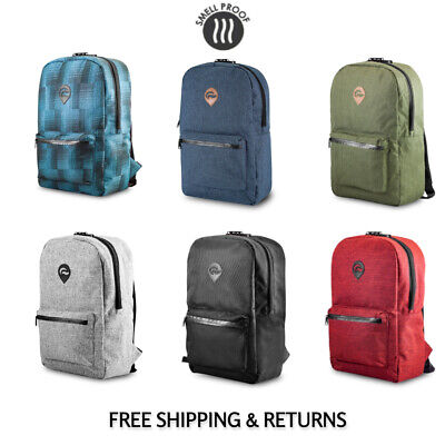 Skunk Element School Backpack- Smell Proof - Weather Resistant w Lock Multicolor