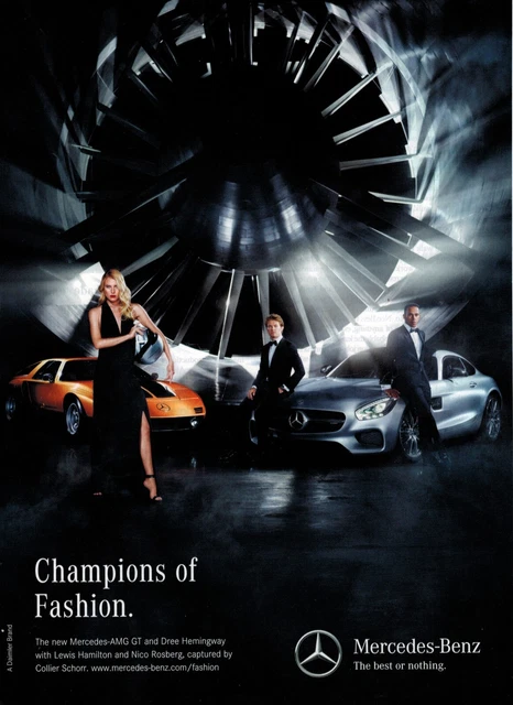 2015 LEWIS HAMILTON & NICO ROSBERG  for  MERCEDES-BENZ:  MAGAZINE PRINT AD