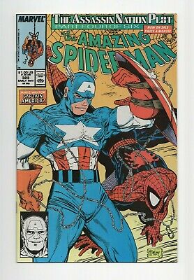 Amazing Spider-Man #323 9.2 (W) NM- Captain America App. McFarlane Art 1989