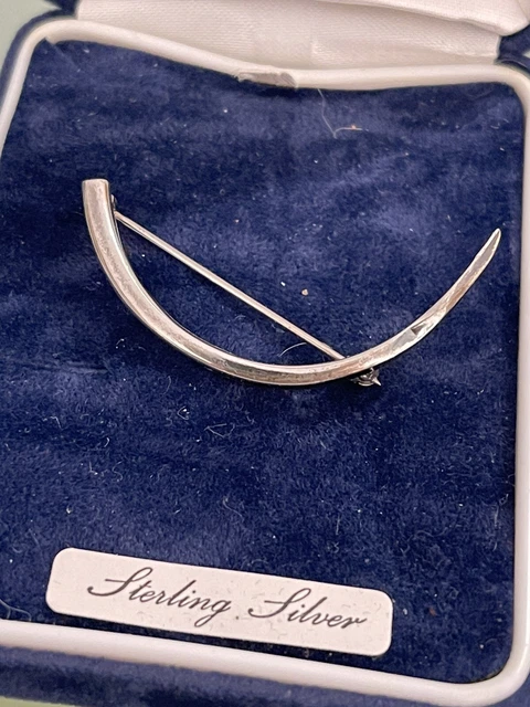 Broche Vintage Rose En Argent Massif 925 – Signée Emmanuel Célarius, Orfèvre à Strasbourg – Pièce D'occasion Pleine De Charme