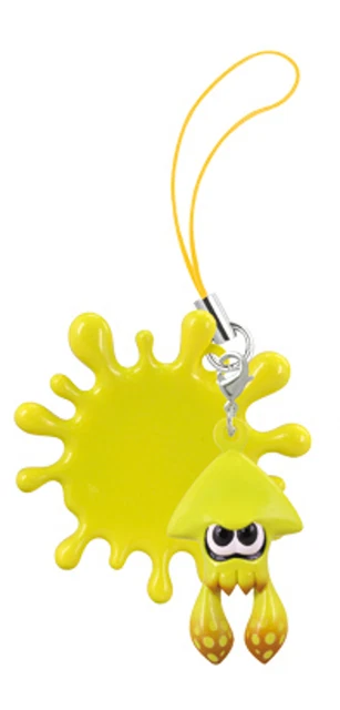 Splatoon 2 Squid Mascot Pendant: Small Inkling-Tintenfisch & Large Blob