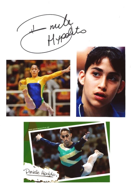 Daniele Hypolito  Brasilien  Turnen 2.WM 2001  Karte original signiert WL 340843