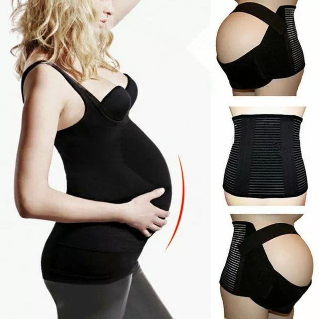 UK Maternity Pregnancy Belt Lumbar Back Support Waist Band Belly Bump Brace