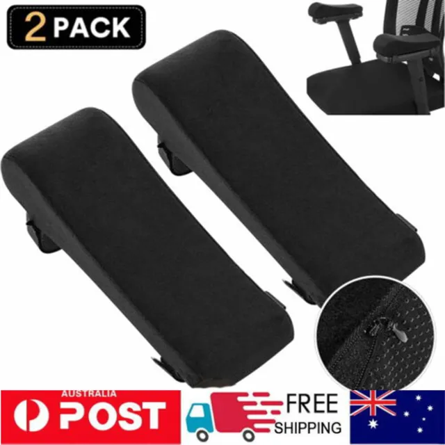 1 Pair Memory Foam Armrest Cushion Chair Soft Arm Pad Support Elbow Arm Rest AUS