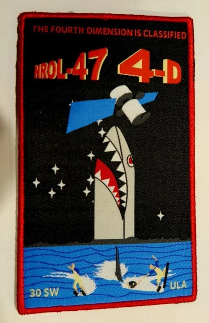 Nrol-47 30 Sw Ula Delta Iv 4-D Mission Patch - The 4Th Dimension Is Classified