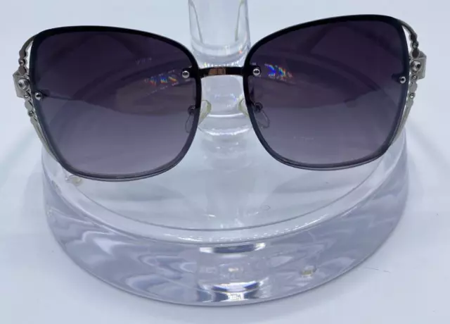 Rocawear Women's Sunglasses White/Silver Rhinestone R3284 Metal UV Protective