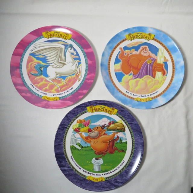 MCDONALD'S VINTAGE DISNEY Hercules Plastic Collector Plate 1997 Happy