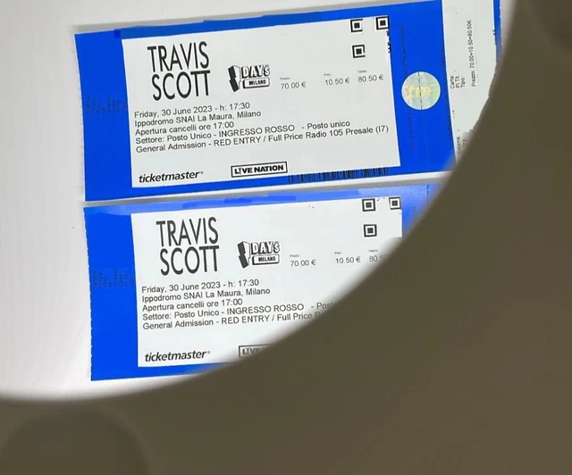 Biglietti concerto Travis Scott 30 giugno 2023