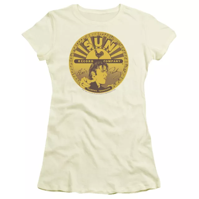 Sun Records "Elvis Full Sun Label" Girl's Junior Babydoll Tee